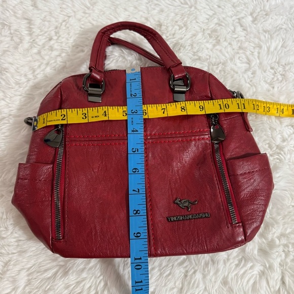 Red Multifunction Shoulder Bag - Picture 8 of 9